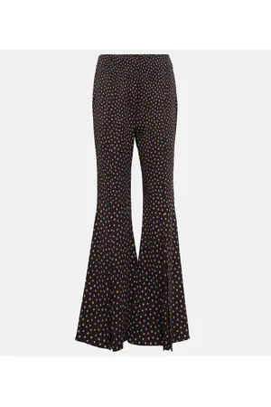 Proenza Schouler Pantalones flared de tiro alto