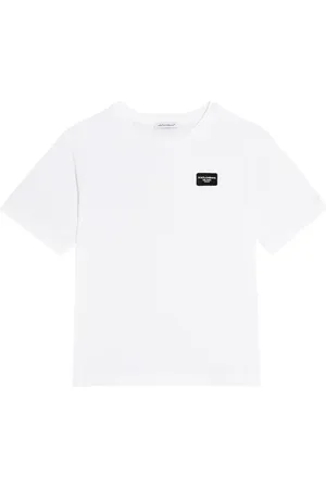 Dolce & Gabbana Camiseta en jersey de algodón con logo