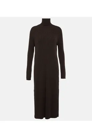 Jardin des Orangers Vestido de cachemir con cuello alto