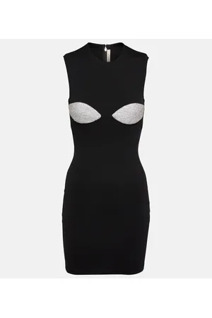 Christopher Kane Vestido corto ceñido con cristales
