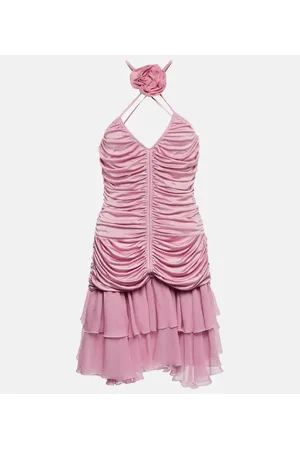 BLUMARINE Vestido corto fruncido de jersey