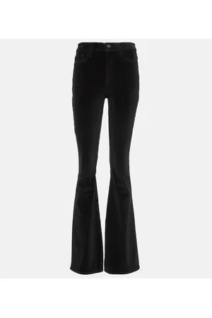 Frame Pantalones flared Le High Flare Velveteen de terciopelo