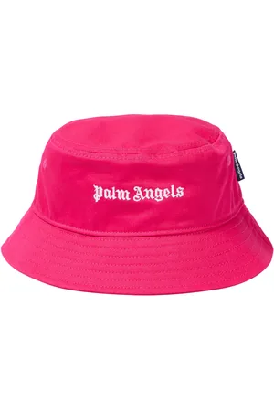 Palm Angels Sombrero de pescador de lona con logo
