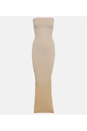 Wolford Vestido largo Fading Shine sin tirantes