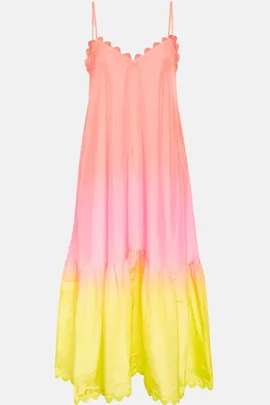 Juliet Dunn Vestido midi de seda estampado
