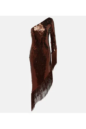‎Taller Marmo‎ Vestido Aventador Disco con lentejuelas y flecos