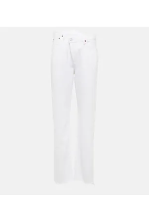 AGOLDE Jeans rectos Criss Cross de tiro alto