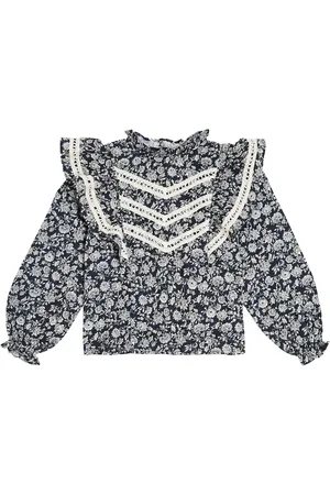 The New Society Camisa Adelaine de algodón floral
