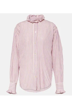 Marant Etoile Camisa Saoli de algodón a rayas