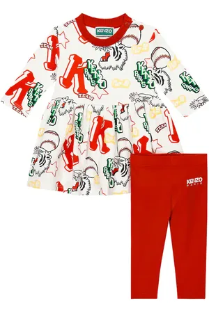 Kenzo Bebé - set de leggings y vestido de algodón