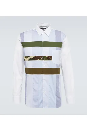 Comme des Garçons Comme des Garçons Homme Camisa en mezcla de algodón con paneles