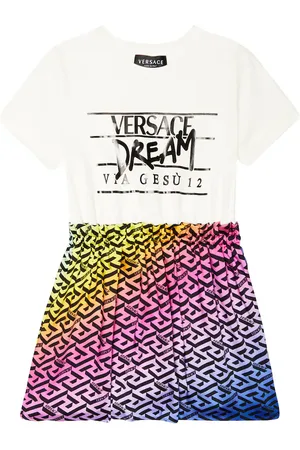 VERSACE Vestido camiseta estampado