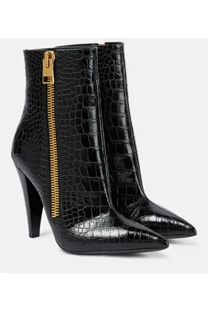 Tom Ford Botines de piel efecto cocodrilo