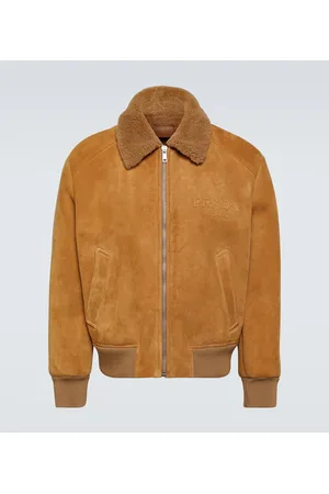 Prada Bomber de ante con borrego