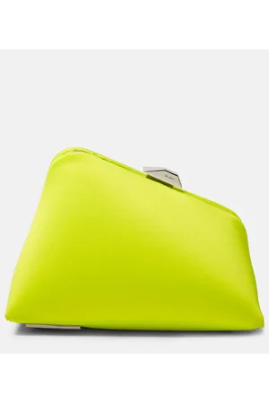 The Attico Clutch Midnight de satén