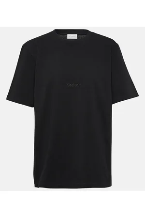 Saint Laurent Camiseta de algodón oversized