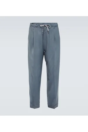 Maison Margiela Pantalones rectos con cordón