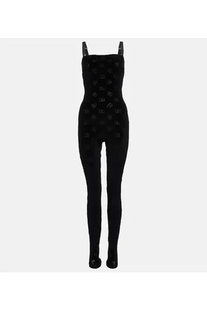 Dolce & Gabbana Mono de algodón y seda con logo