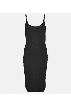 VERSACE Vestido midi La Greca Medusa 