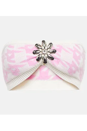 AREA Top bandeau en mezcla de lana