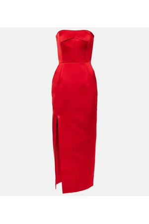EMILIA WICKSTEAD Vestido midi sin tirantes