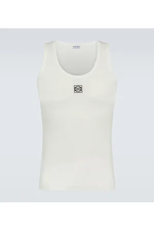 Loewe Tank top de mezcla de algodón con anagrama