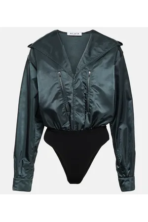 Alaïa Alaïa Camisa body con capucha