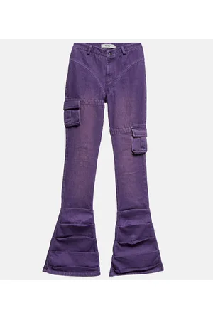 Didu Jeans flared fruncidos