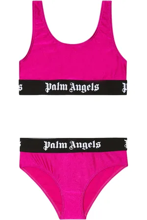 Palm Angels Bikini metalizado con logo