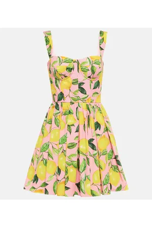 Dolce & Gabbana Vestido de algodón estampado