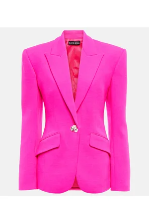 DAVID KOMA Blazer de lana adornado