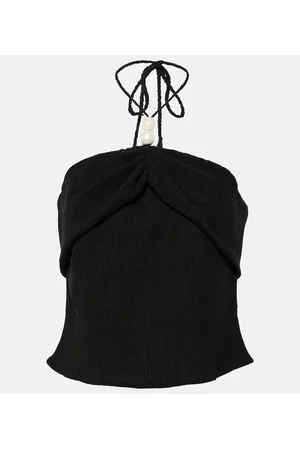 MAGDA BUTRYM Crop top con cuello halter