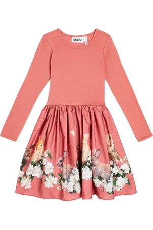 Molo Vestido Casie de mezcla de algodón estampado