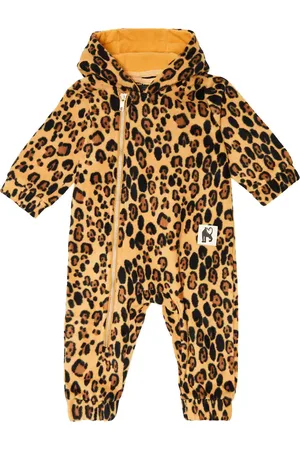 Mini Rodini Bebé - mono con estampado de leopardo