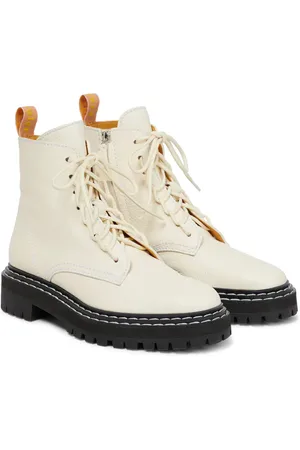 Proenza Schouler Botines de piel acordonados