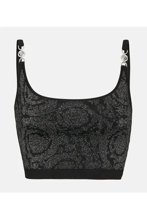 VERSACE Crop top La Greca Medusa 