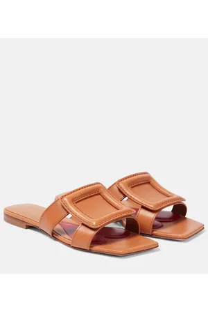 Roger Vivier Sandalias de piel con hebilla