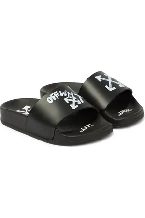 OFF-WHITE Sandalias Paint Script de piel sintética
