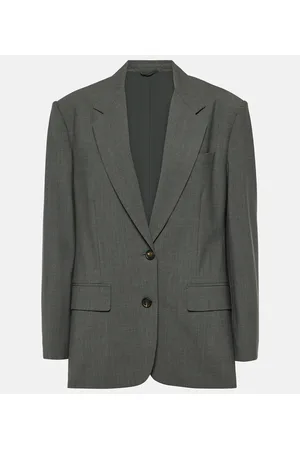 Brunello Cucinelli Blazer oversized de mezcla de lana