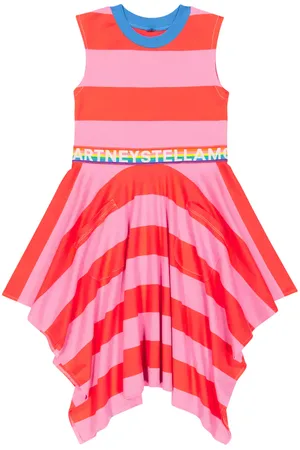 Stella McCartney Bebé - vestido de algodón a rayas