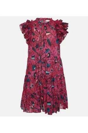 ULLA JOHNSON Vestido corto Denia estampado