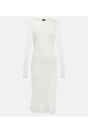 Tom Ford Vestido midi en jersey de crepé