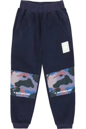BAPE Pantalones deportivos de forro polar