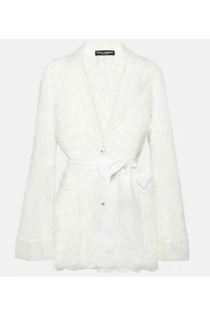 Dolce & Gabbana Chaqueta de encaje con lazada