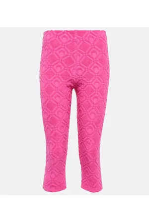 Marine Serre Leggings en mezcla de algodón