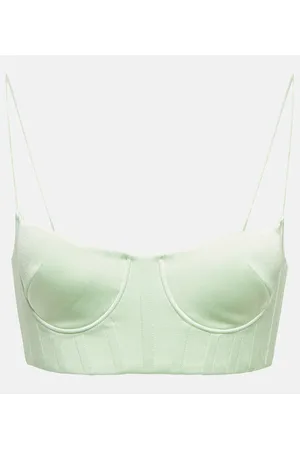 ALEX PERRY Bralette Hart de crepé satén