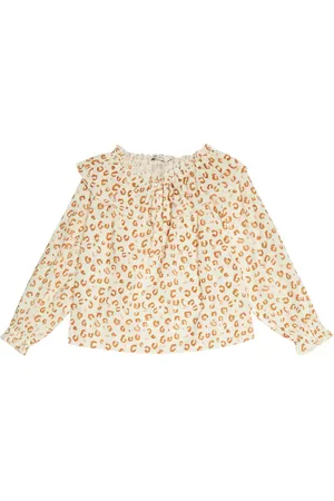 The New Society Blusa Olivia de algodón estampada