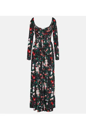 Paco rabanne Vestido corsé largo floral
