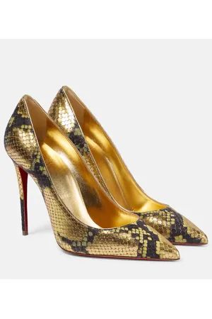 Christian Louboutin Salones Kate 100 de piel con estampado