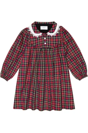 PAADE Vestido de algodón a cuadros